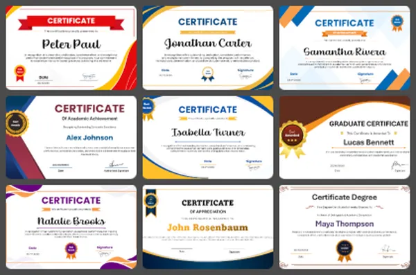 Academic Certificate PowerPoint Templates