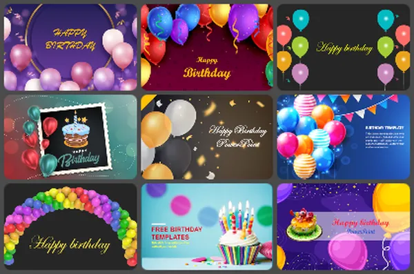 Happy Birthday Slideshow Maker Online Free Free Birthday Slideshow PowerPoint Templates & Google Slides