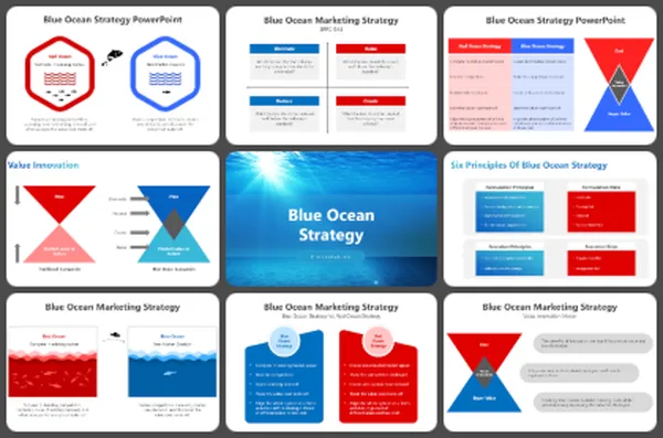 Free Blue Ocean Strategy PowerPoint And Google Slides