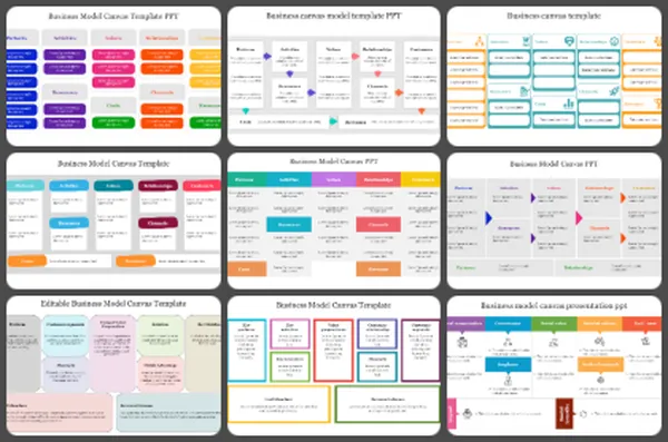 Business Model Canvas PowerPoint Templates
