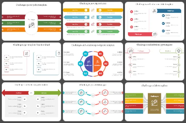 Challenges slide PowerPoint Templates