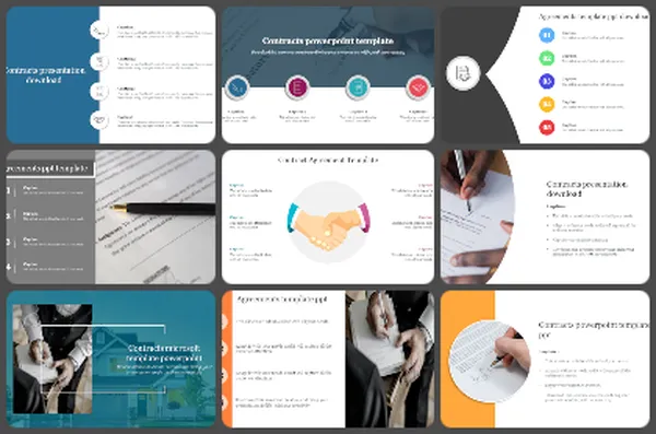Contracts And Agreements PowerPoint Templates