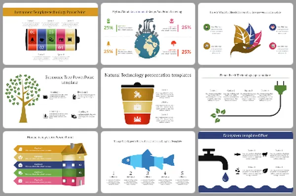 Free PowerPoint Template Environment Theme and Google Slides
