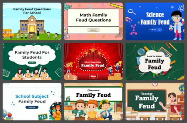 Educational Family Feud PowerPoint Templates
