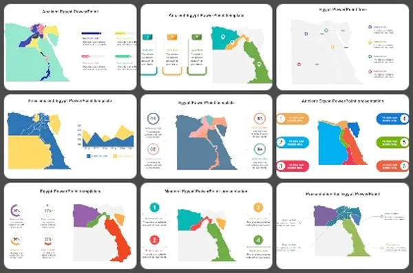 Egypt Map PowerPoint Templates