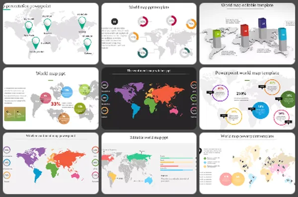 Free Geographic Infographics Google Slides & PPT Templates