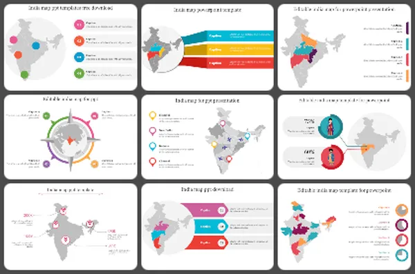 India Map PowerPoint Templates