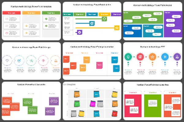 Kanban methodology PowerPoint Templates
