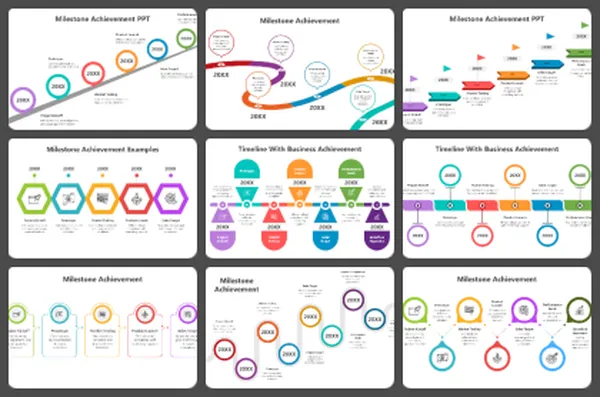 Milestone Achievement PowerPoint Templates