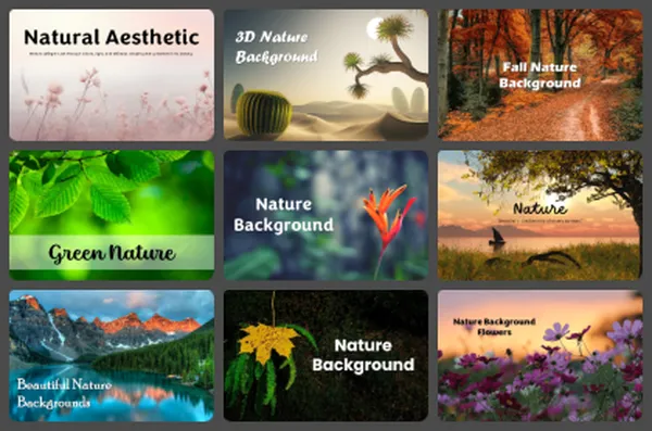 Nature Background Powerpoint Templates