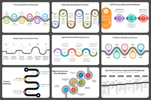 Process Roadmap PowerPoint Templates