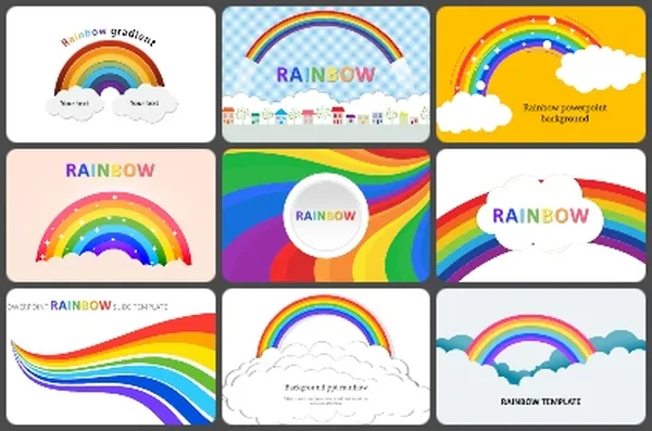 Rainbow Powerpoint Templates