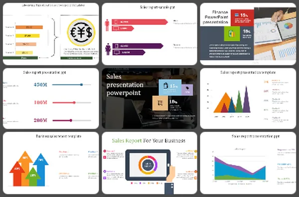 Free Sales Report PowerPoint Templates And Google Slides