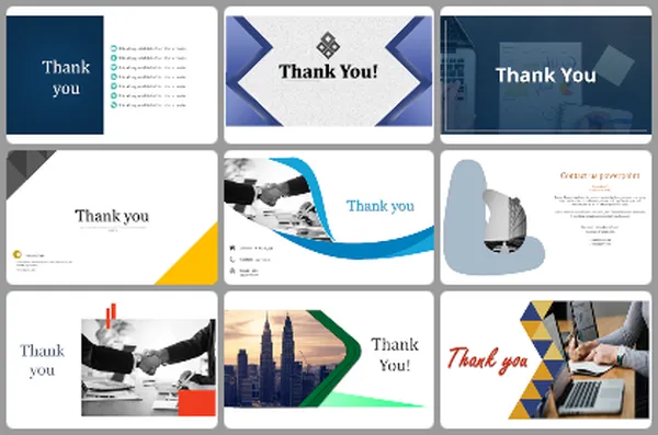 Thank You Image PPT And Google Slides For After Presentation