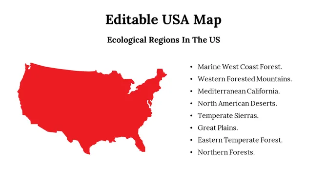 Editable USA Map slide3