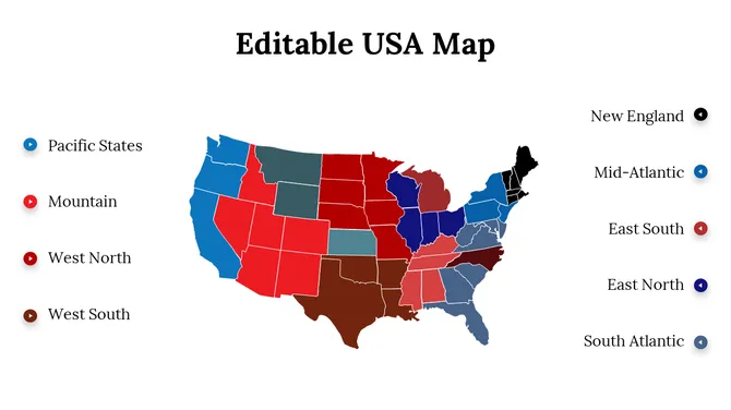 Editable USA Map slide4