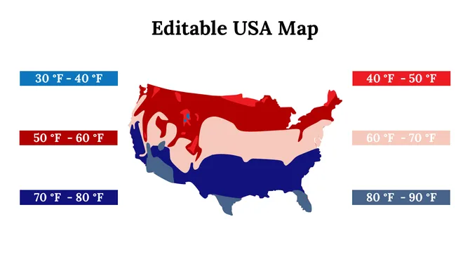 Editable USA Map slide10