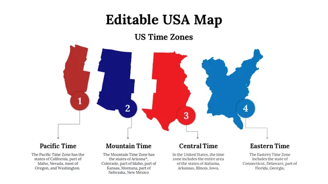 Editable USA Map slide14