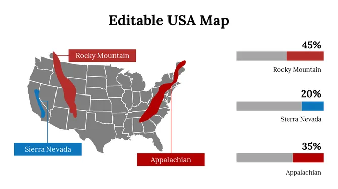 Editable USA Map slide16