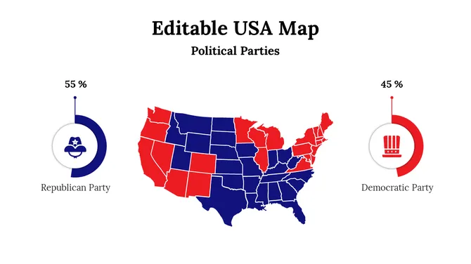 Editable USA Map slide20