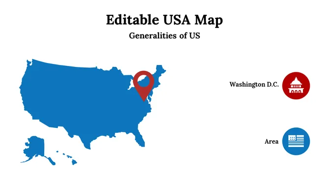 Editable USA Map slide23