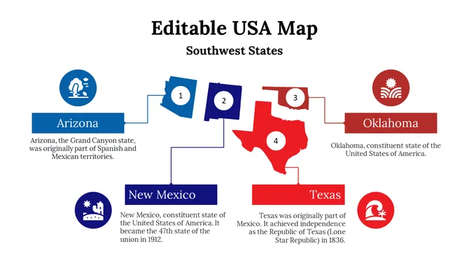 Editable USA Map slide27