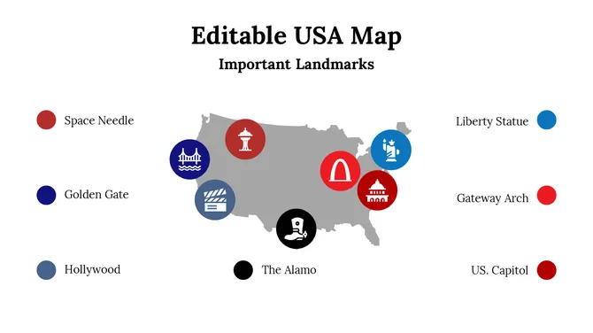 Editable USA Map slide31