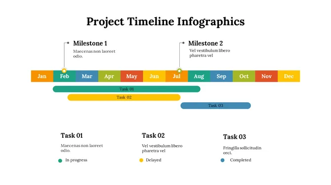 Project Timeline Infographics slide 4