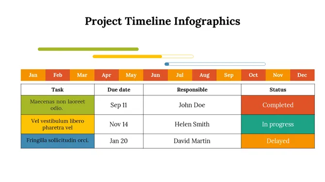 Project Timeline Infographics slide 10