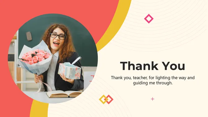 Thank You Teacher PowerPoint slide 2