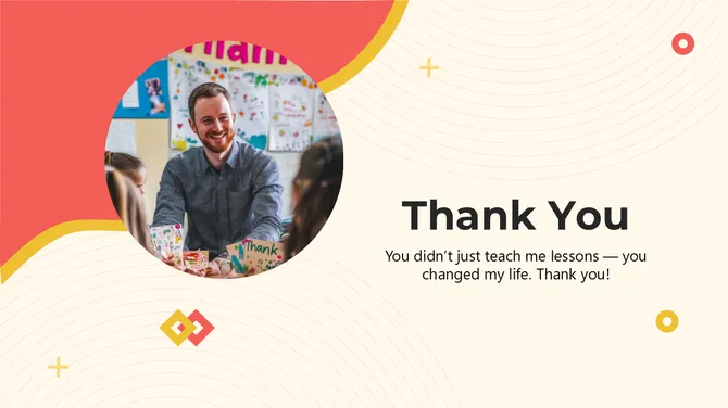 Thank You Teacher PowerPoint slide 7