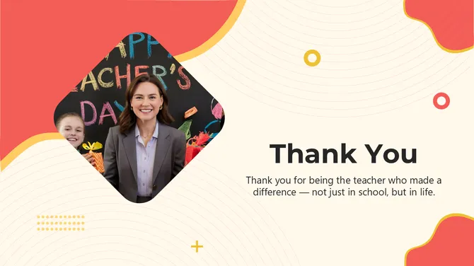 Thank You Teacher PowerPoint slide 11