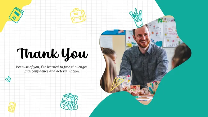 Teacher Thank You Notes From Students slide 5