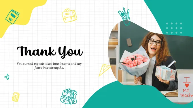 Teacher Thank You Notes From Students slide 9