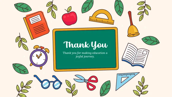 School Themed Thank You PowerPoint slide 8