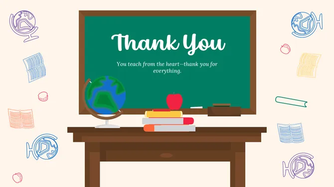 School Themed Thank You PowerPoint slide 9