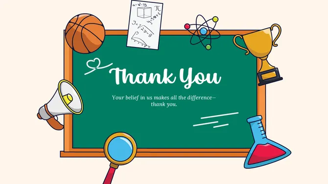 School Themed Thank You PowerPoint slide 11
