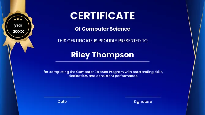 Computer Science Certificate slide4