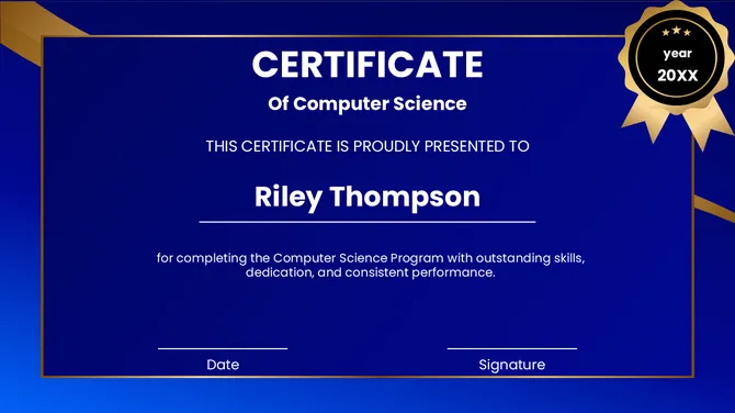 Computer Science Certificate slide5