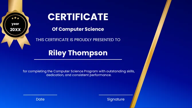 Computer Science Certificate slide6