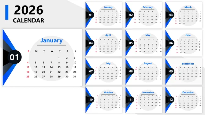 2026 PowerPoint Calendar