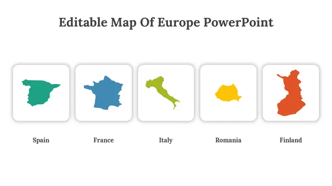 Editable Map Of Europe slide6