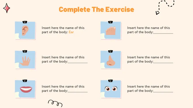 Biology Subject For Pre-K Parts Of The Body slide7
