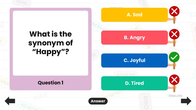 English Class Family Feud slide 4