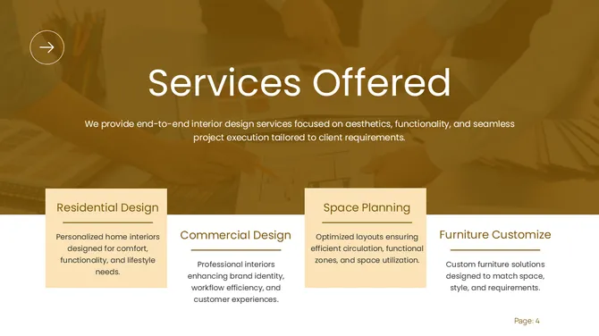 Interior Design Proposal slide 5