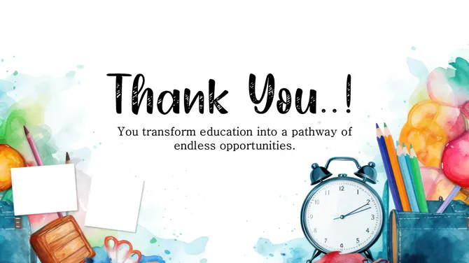 Thank You Education PowerPoint slide 2