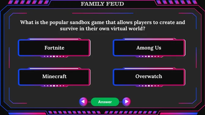 Family Feud Game With Popular Video Games slide5
