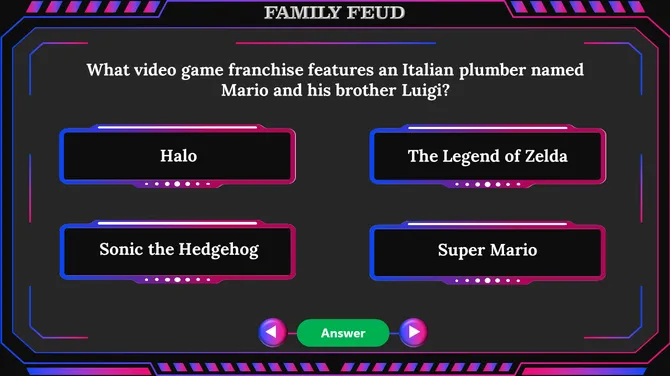 Family Feud Game With Popular Video Games slide6