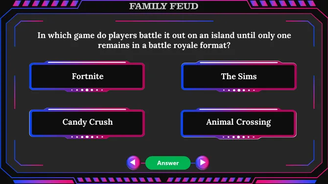 Family Feud Game With Popular Video Games slide7