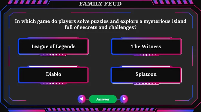 Family Feud Game With Popular Video Games slide10